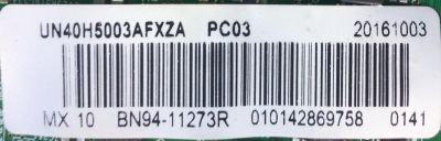 KIT DE TARJETAS PARA TV SAMSUNG / MAIN BN94-11273R / BN41-02263A / BN9411273R / 11273R / BN97-10691B / FUENTE BN44-00769C / L40HF-EDY / BN4400769C / PANEL CY-DH040BGNV2H / MODELO UN40H5003AFXZA IF08 - Imagen 3